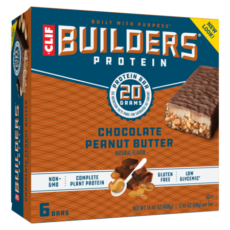 BUILDERS BAR Clif Builder's Chocolate Peanut Butter, PK6 160853